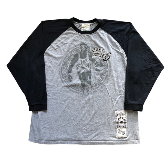 Pass The Roc Vintage Y2K Basketball Outfitters Baseball Tee T Shirt Mens XXXL - Picture 1 of 5